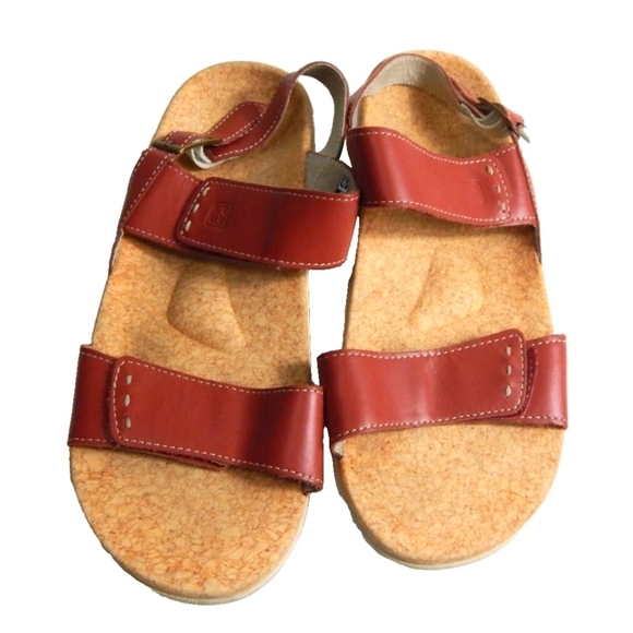 Spenco Alex Red Adjustable Sandals - Picture 1 of 4